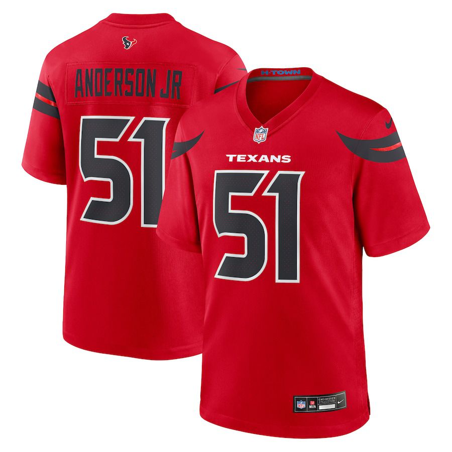 Men Houston Texans #51 Will Anderson Jr. Nike Red Alternate Game NFL Jersey->houston texans->NFL Jersey